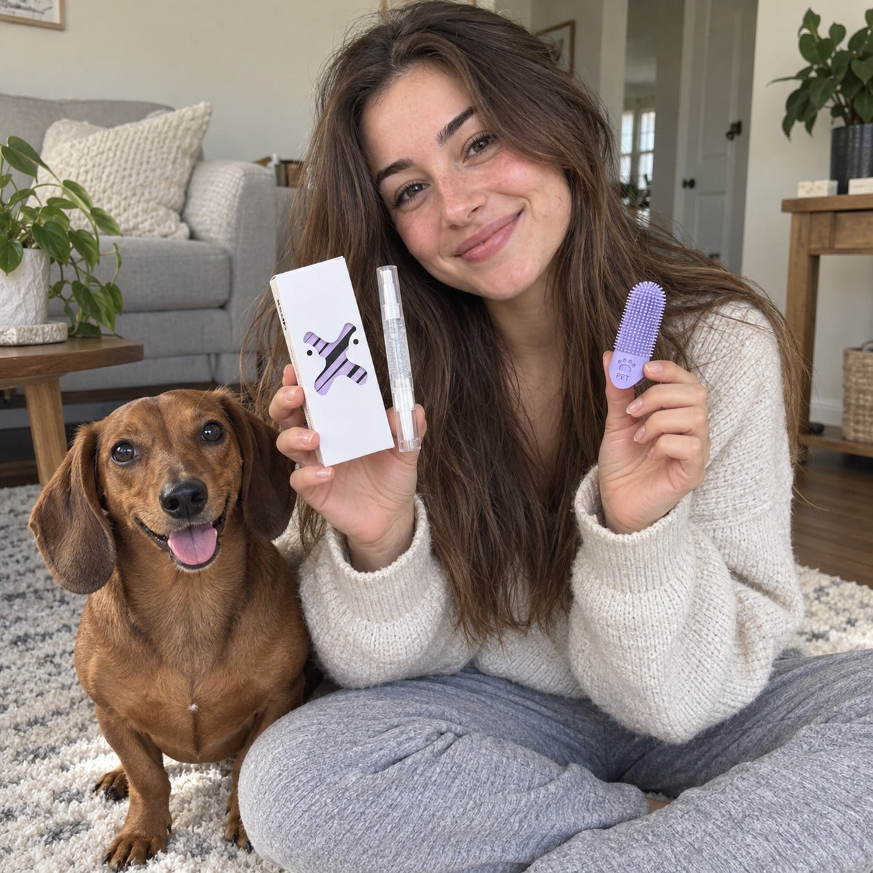 Customer photo for SmilePaws CalmClean Dental Kit
