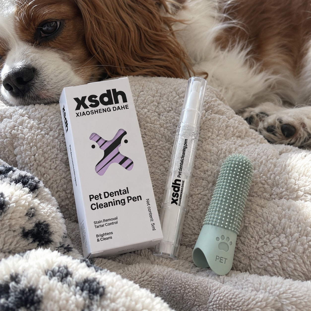 Customer photo for SmilePaws CalmClean Dental Kit