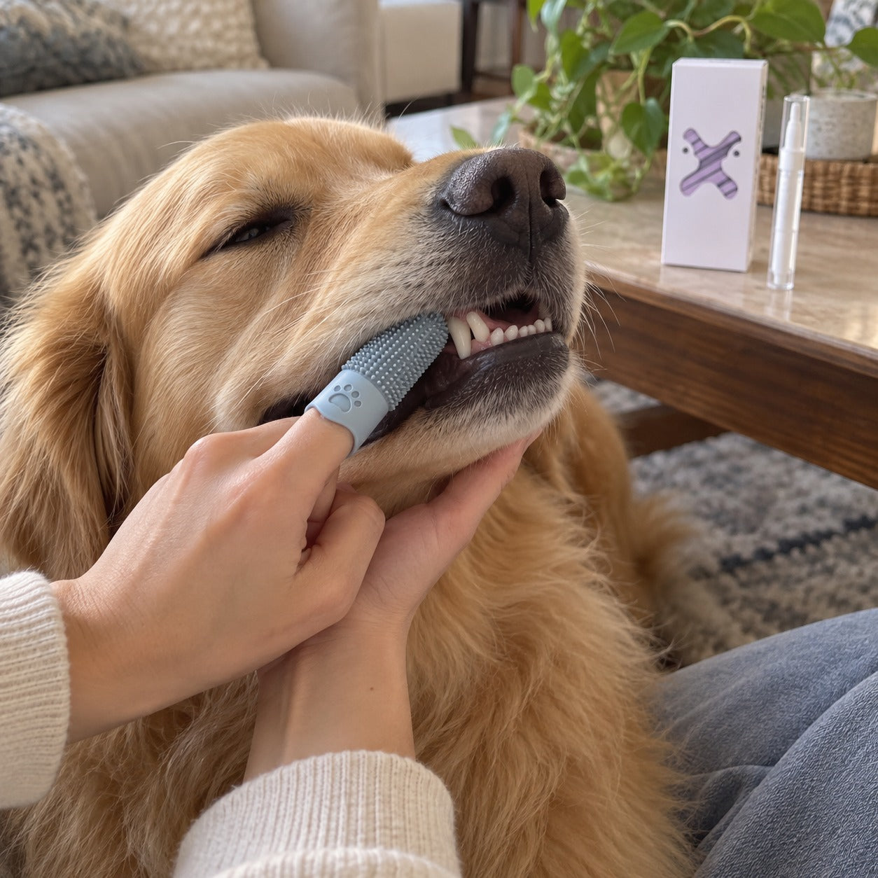 Customer photo for SmilePaws CalmClean Dental Kit