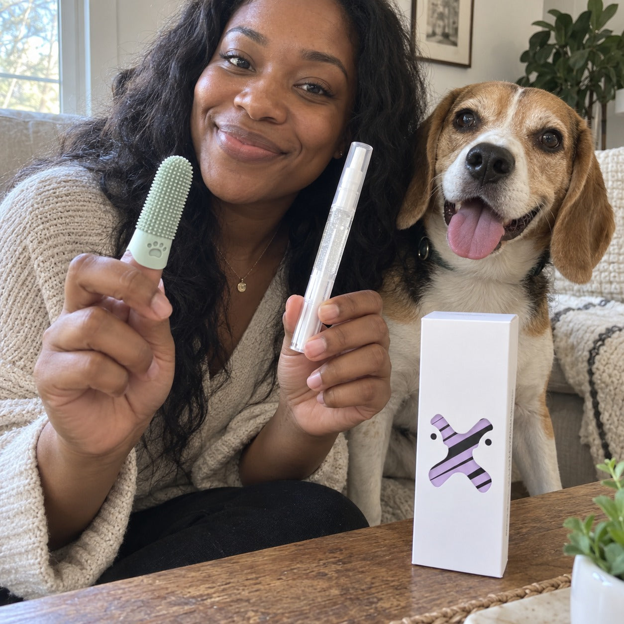 Customer photo for SmilePaws CalmClean Dental Kit